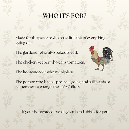 The Homestead Companion - Complete Notion Homestead Planner & Management System