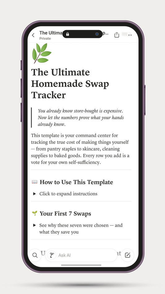 The Ultimate Homemade Swap Tracker (Notion Template)
