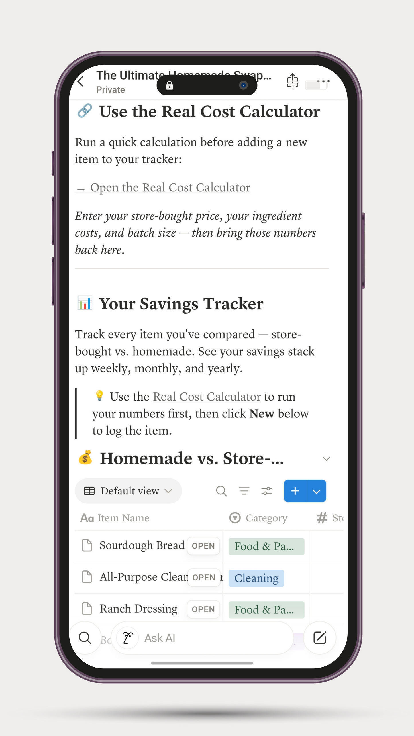 The Ultimate Homemade Swap Tracker (Notion Template)